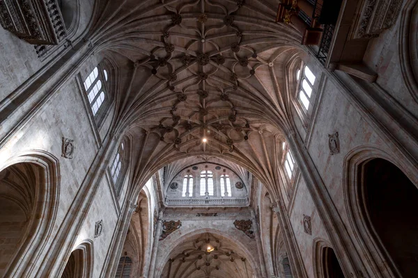 Détail Intérieur Église Stephen Dans Couvent Duenas Salamanque Espagne — Photo