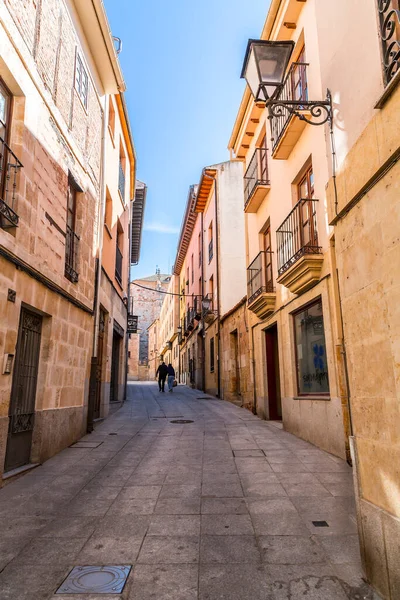 Salamanca Španělsko Feb 2022 Obecná Architektura Pohled Ulice Salamanca Historického — Stock fotografie