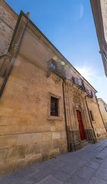 Salamanca Spain Feb 2022 Buitengevel Van Het Woonmuseum Miguel Unamuno — Stockfoto