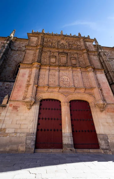 Salamanca Spanya Şubat 2022 Salamanca Üniversitesi Nin Meşhur Kurbağa Kabartmasının — Stok fotoğraf