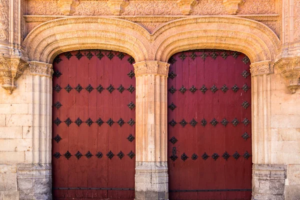 Plateresque Facade University Salamanca Famous Frog Relief Can Found Built — Stock Photo, Image