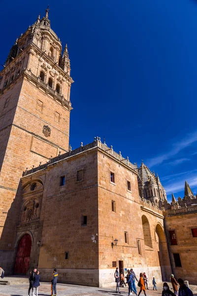 Salamanca Spanien Feb 2022 Den Nya Katedralen Catedral Nueva Två — Stockfoto