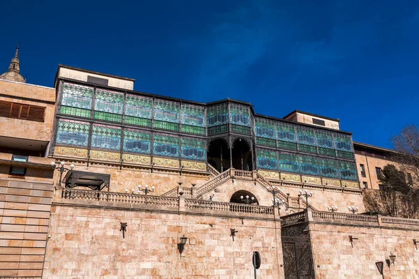 Salamanca Spagna Febbraio 2022 Facciata Esterna Del Museo Liberty Casa — Foto Stock