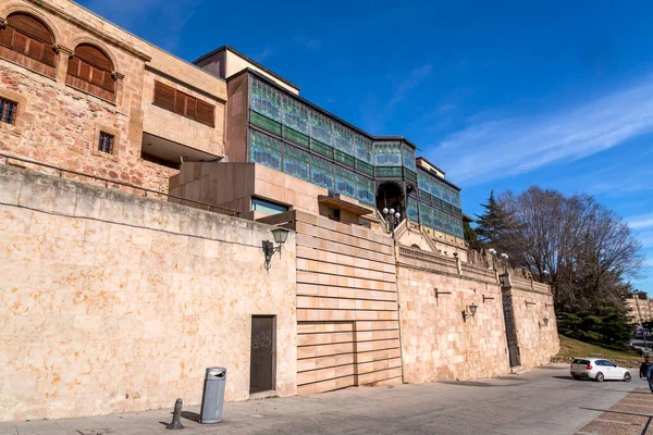 Salamanca España Febrero 2022 Fachada Exterior Del Museo Art Nouveau — Foto de Stock