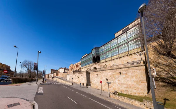 Salamanca Espanha Fevereiro 2022 Fachada Exterior Museu Arte Nova Casa — Fotografia de Stock