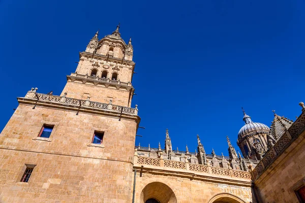 Den Nya Katedralen Catedral Nueva Två Katedralerna Salamanca Konstruerad Mellan — Stockfoto