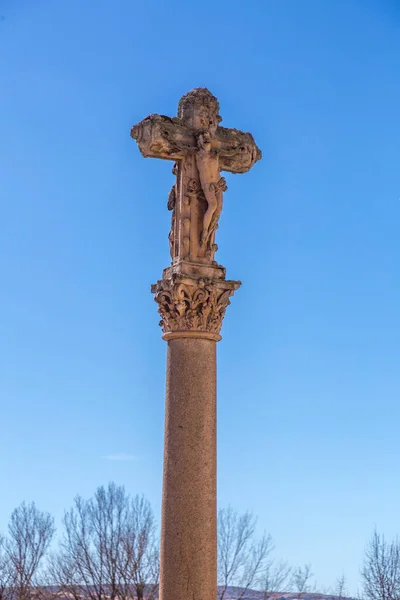 Jesus Cristo Monumento Pedra Cruzada Salamanca Castela Leão Espanha — Fotografia de Stock