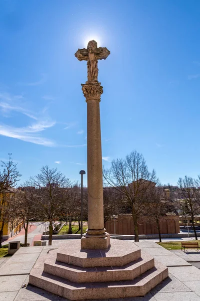 Иисус Христос Каменном Кресте Саламанке Кастилия Леон Испания — стоковое фото