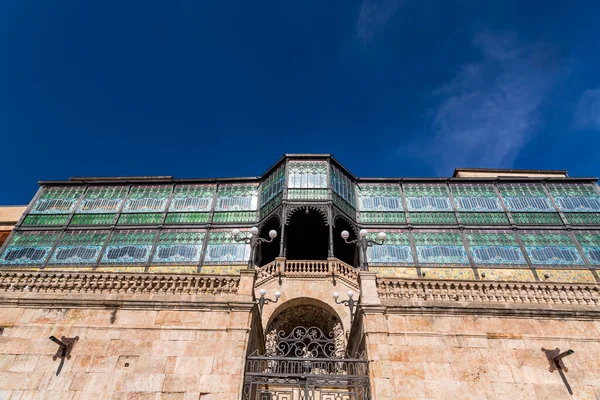 Facciata Esterna Del Museo Liberty Casa Lis Salamanca Spagna — Foto Stock