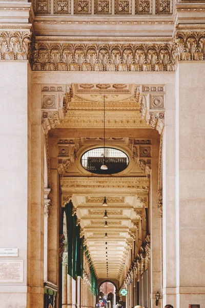 Milan Italy Березня 2022 Galleria Vittorio Emanuele Найстаріша Італії Активна — стокове фото