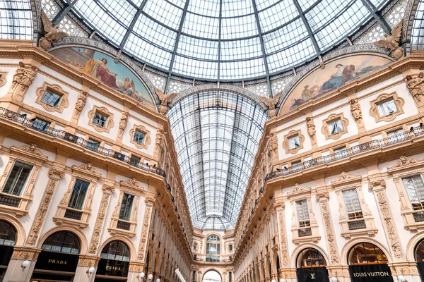 Μιλάνο Ιταλία Μαρτίου 2022 Galleria Vittorio Emanuele Είναι Παλαιότερη Ενεργή — Φωτογραφία Αρχείου