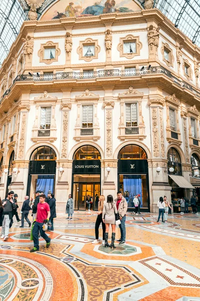 Mailand Italien März 2022 Die Galleria Vittorio Emanuele Ist Italiens — Stockfoto