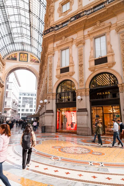 Mailand Italien März 2022 Die Galleria Vittorio Emanuele Ist Italiens — Stockfoto