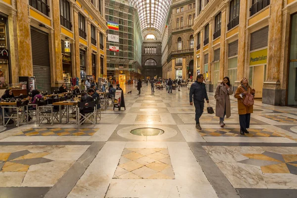 Neapol Itálie Dubna 2022 Interiérový Pohled Galerii Umberto Veřejnou Nákupní — Stock fotografie