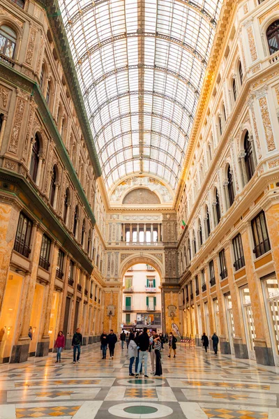 Nápoles Italia Abril 2022 Galleria Umberto Una Galería Comercial Pública —  Fotos de Stock