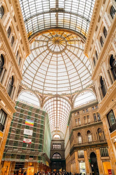 Nápoles Italia Abril 2022 Galleria Umberto Una Galería Comercial Pública — Foto de Stock