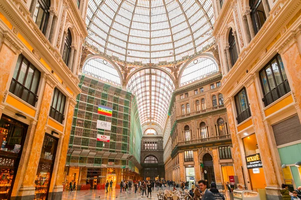 Nápoles Itália Abril 2022 Galleria Umberto Uma Galeria Compras Públicas — Fotografia de Stock