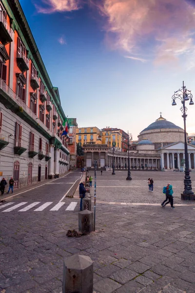 Neapel Italien April 2022 Piazza Del Plabiscito Benannt Nach Dem — Stockfoto