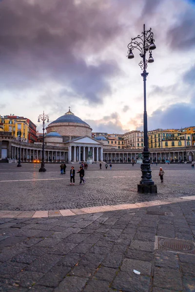 Neapol Itálie Dubna 2022 Piazza Del Plabiscito Pojmenovaný Plebiscitu Října — Stock fotografie