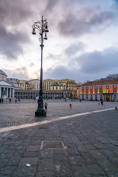 Nápoles Italia Abril 2022 Piazza Del Plabiscito Nombre Del Plebiscito — Foto de Stock