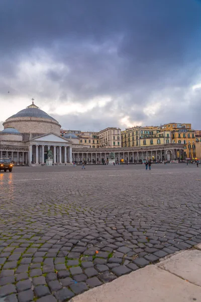 Napoli Talya Nisan 2022 Piazza Del Plabiscito Ekim 1860 Tarihinde — Stok fotoğraf
