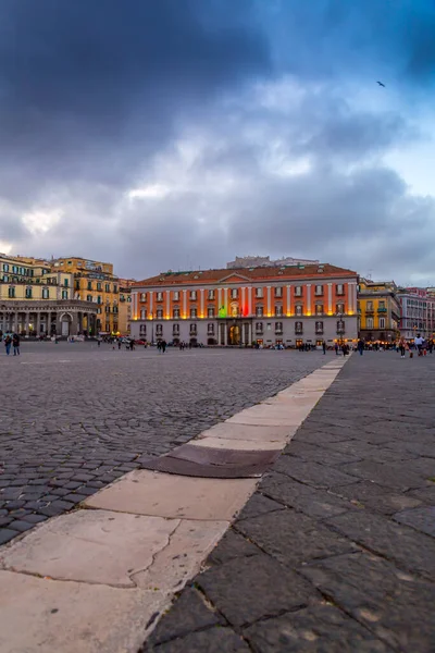 Napoli Italia Aprile 2022 Palazzo Della Prefettura Palazzo Monumentale Situato — Foto Stock