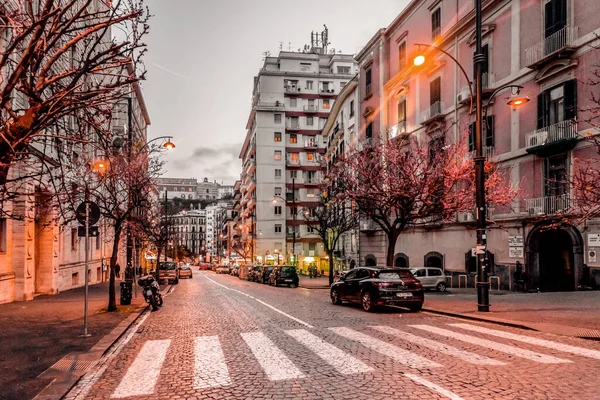 Nápoles Itália Abril 2022 Arquitetura Genérica Vista Rua Centro Cidade — Fotografia de Stock