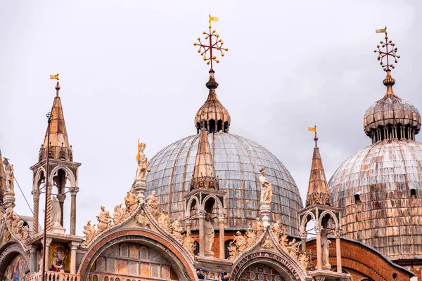 圣马可大教堂 俗称圣马可大教堂 是威尼斯罗马天主教牧首座堂 — 图库照片