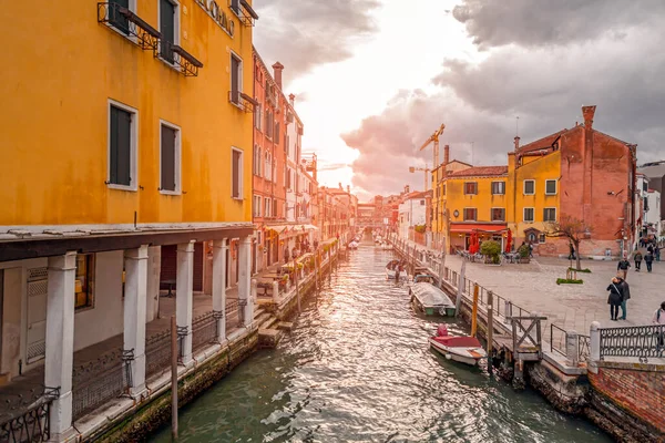 Venice Italy April 2022 Beautiful Canals Traditional Venetian Buildings Venice — ストック写真