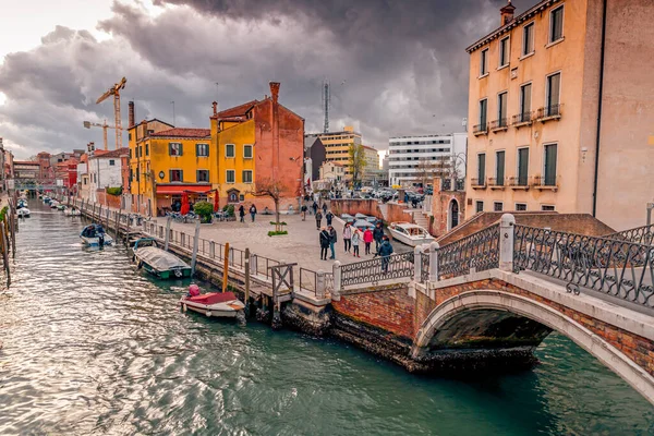 Venice Italy April 2022 Beautiful Canals Traditional Venetian Buildings Venice — Stock Photo, Image