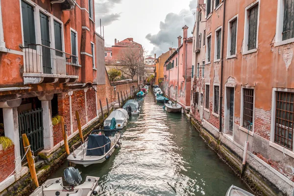 Beaux Canaux Bâtiments Vénitiens Traditionnels Venise Vénétie Italie Nord Est — Photo