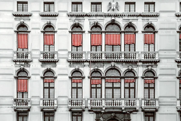 Típica Arquitectura Veneciana Vista Calle Desde Venecia Italia — Foto de Stock