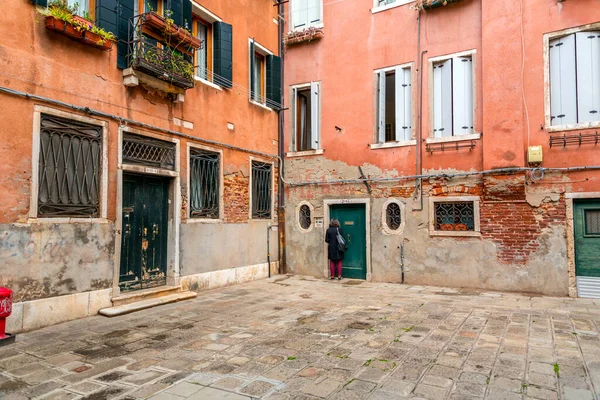 Βενετία Ιταλία Απριλίου 2022 Τυπική Βενετική Αρχιτεκτονική Και Θέα Στο — Φωτογραφία Αρχείου