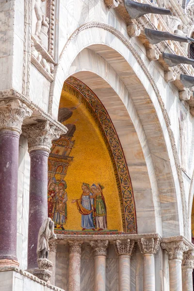 Die Patriarchalische Kathedrale Basilika San Marco Allgemein Bekannt Als Basilika — Stockfoto