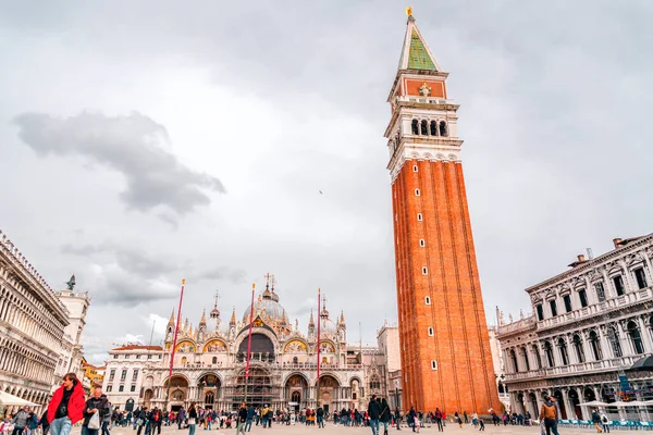 Venice Italy April 2022 Patriarchal Cathedral Basilica Saint Mark Commonly — Stock Photo, Image