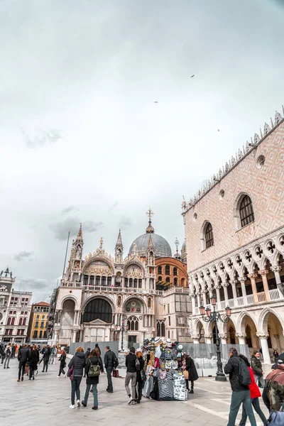 Venecia Italia Abril 2022 Basílica San Marcos Comúnmente Conocida Como —  Fotos de Stock