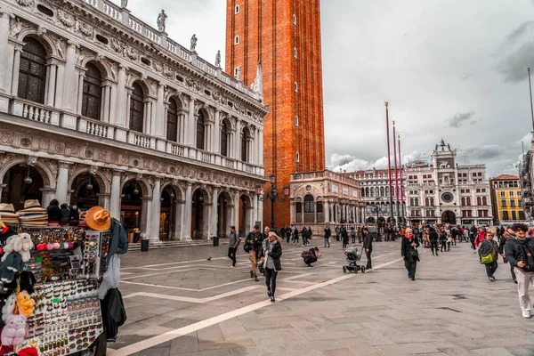 Venice Italy April 2022 Patriarchal Cathedral Basilica Saint Mark Commonly — Stock Photo, Image