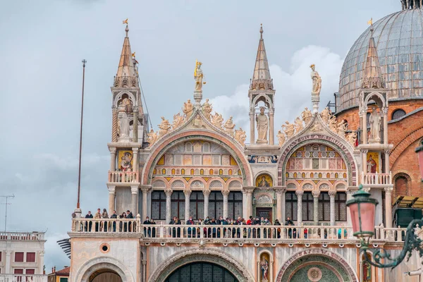 Venice Italy April 2022 Patriarchal Cathedral Basilica Saint Mark Commonly — Stock Photo, Image