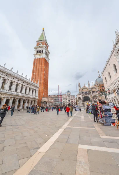 Венеция Италия Апреля 2022 Года Патриаршая Соборная Базилика Святого Марка — стоковое фото