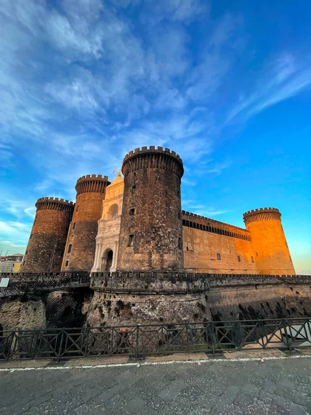 Castel Nuovo Maschio Angioino Castillo Medieval Situado Frente Piazza Municipio — Foto de Stock
