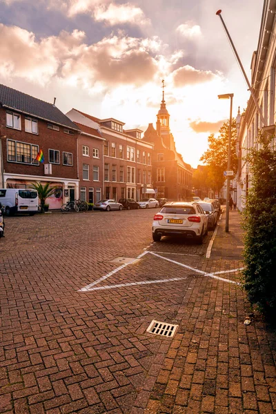 Schiedam Oct 2021 Typical Dutch Architecture Street View Schiedam Netherlands — ストック写真