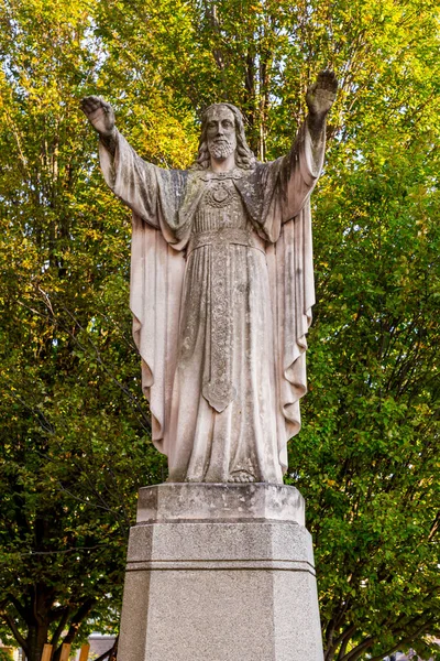 Estatua Jesucristo Basílica Santa Liduina Nuestra Señora Del Rosario Schiedam — Foto de Stock