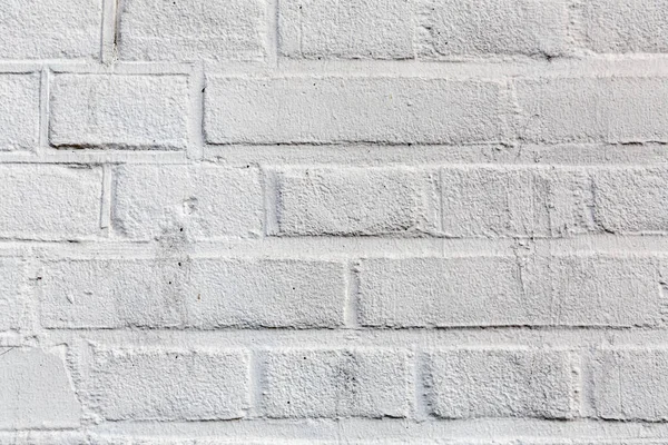 White Brick Wall Grunge Texture Background Architectural Detail — Stock Photo, Image