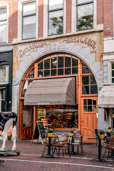 Amsterdam Países Bajos Octubre 2021 Exterior Una Tienda Quesos Tradicional — Foto de Stock