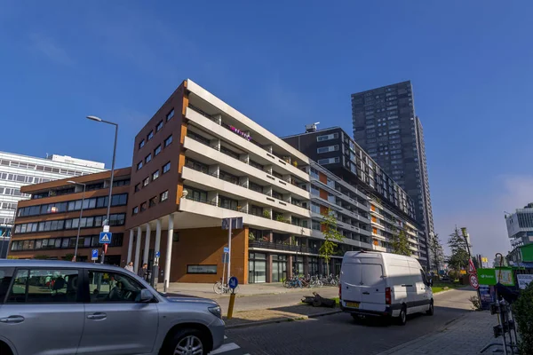 Rotterdam Países Bajos Octubre 2021 Vista Calle Arquitectura Genérica Desde — Foto de Stock