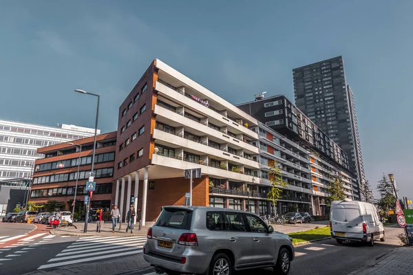 Rotterdam Nederländerna Oktober 2021 Gatuvy Och Generisk Arkitektur Från Centrala — Stockfoto