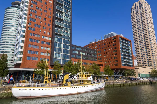 Rotterdam Netherlands October 2021 Modern Business Towers Located Bank Nieuwe — Stockfoto