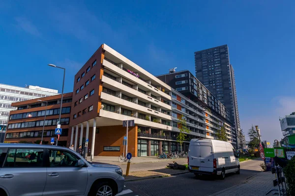 Rotterdam Países Bajos Octubre 2021 Vista Calle Arquitectura Genérica Desde — Foto de Stock