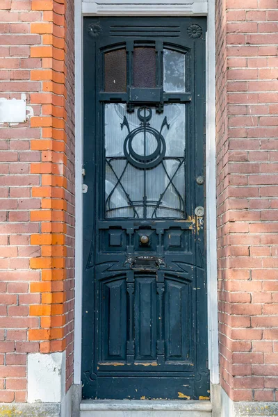 Typical Dutch Architectural Detail Door Rotterdam Netherlands — стокове фото