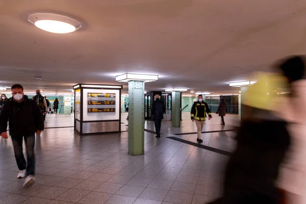 Berlin Germany Dec 2021 Alexanderplatz Bahn Subway Station Berlin Germany — Stock Photo, Image